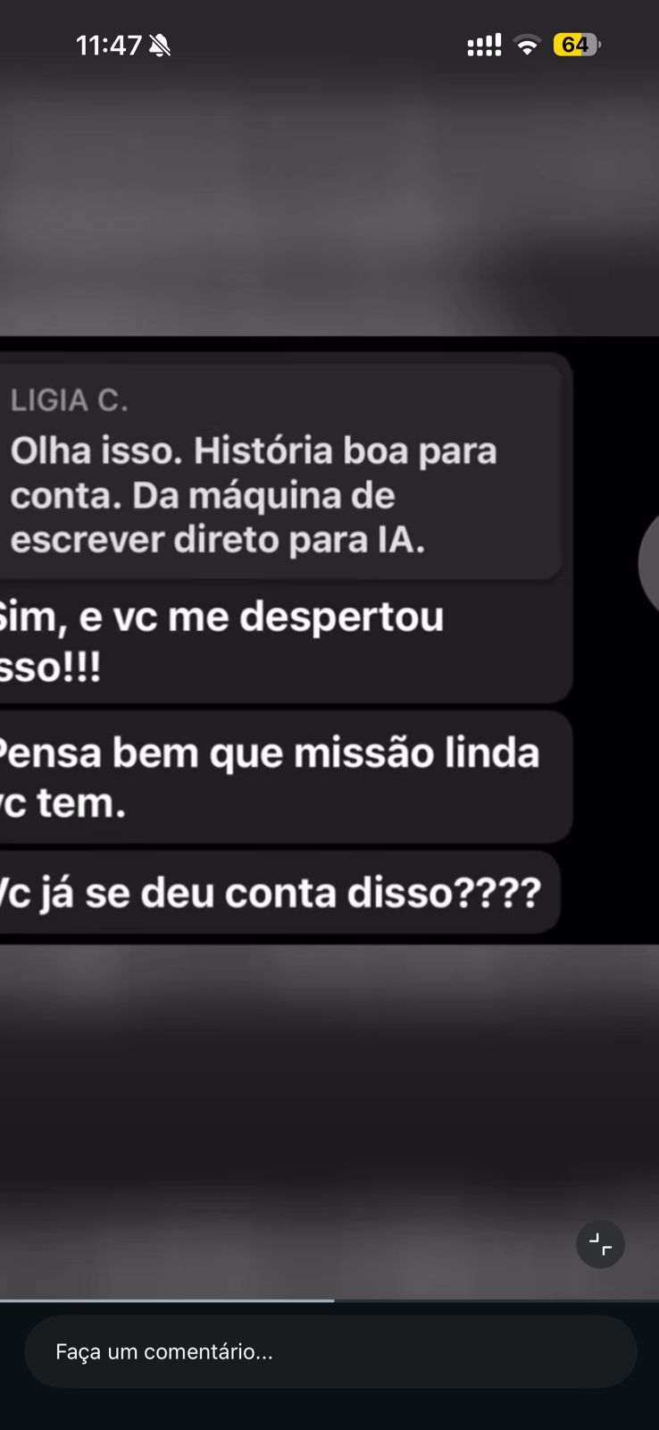 Comentário de profissional do Direito sobre as aulas da Lígia Covre
