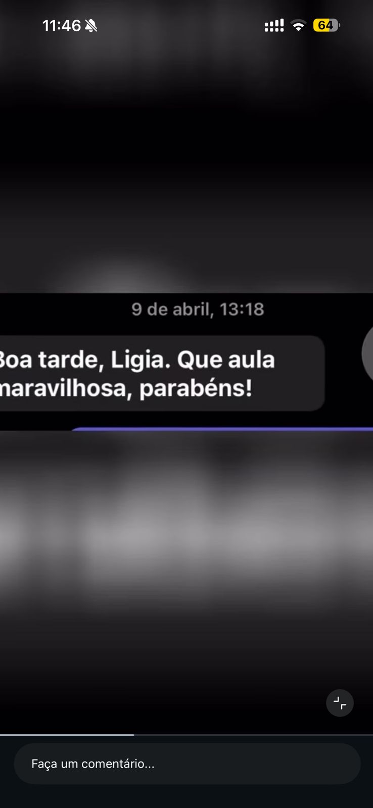 Comentário de profissional do Direito sobre as aulas da Lígia Covre